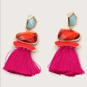 Decor tassel drop earrings